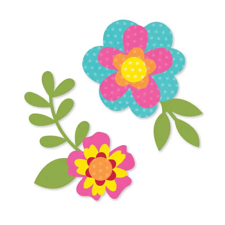 Color Vibe Flowers Bits & Pieces  Brights-Simple Stories