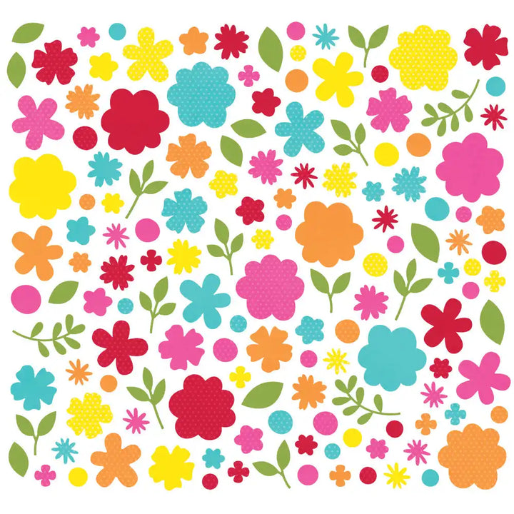 Color Vibe Flowers Bits & Pieces  Brights-Simple Stories
