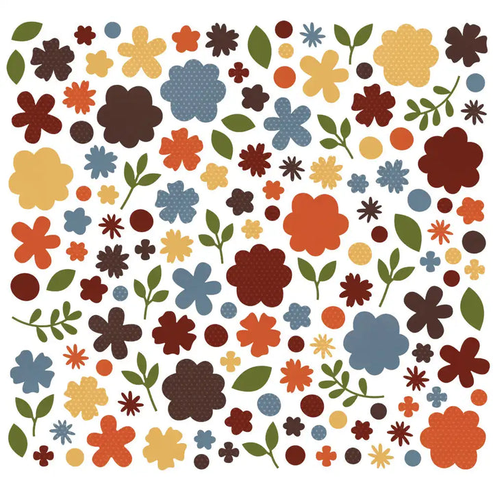 Color Vibe Flowers Bits &  Pieces Fall-Simple Stories