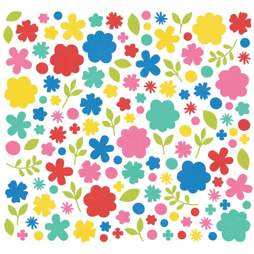 Color Vibe Flowers Bits & Pieces  Summer-Simple Stories
