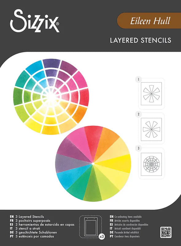 Color Wheel Layered Stencils by Eileen Hull - Sizzix