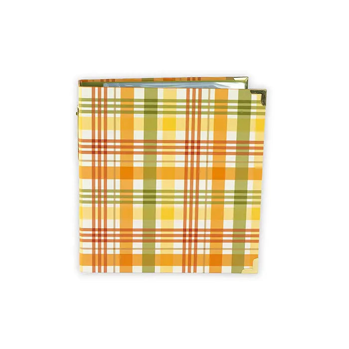 The Colors Of Fall Plaid Album, 6" x 8" - Winnie The Pooh Autumn - Echo Park