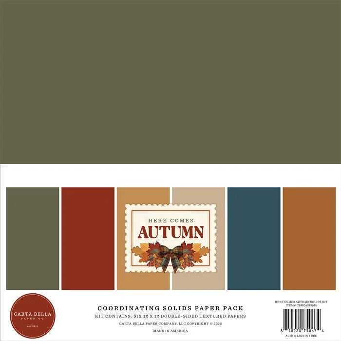 Here Comes Autumn Solids Kit - Carta Bella
