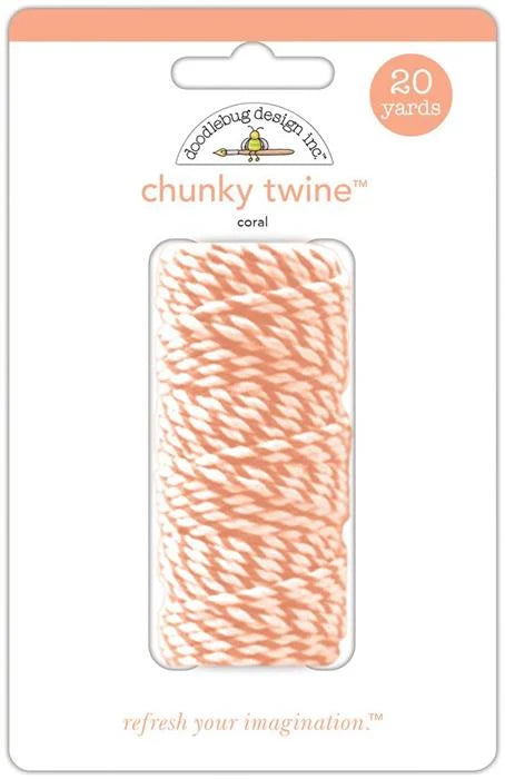 Coral Chunky Twine - Monochromatic - Doodlebug