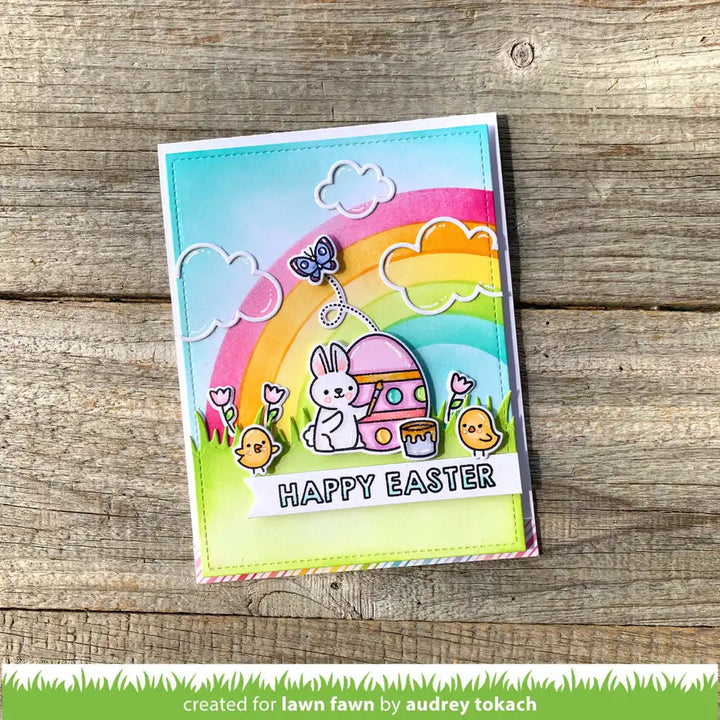 Corner Rainbow Stencils-Lawn Fawn