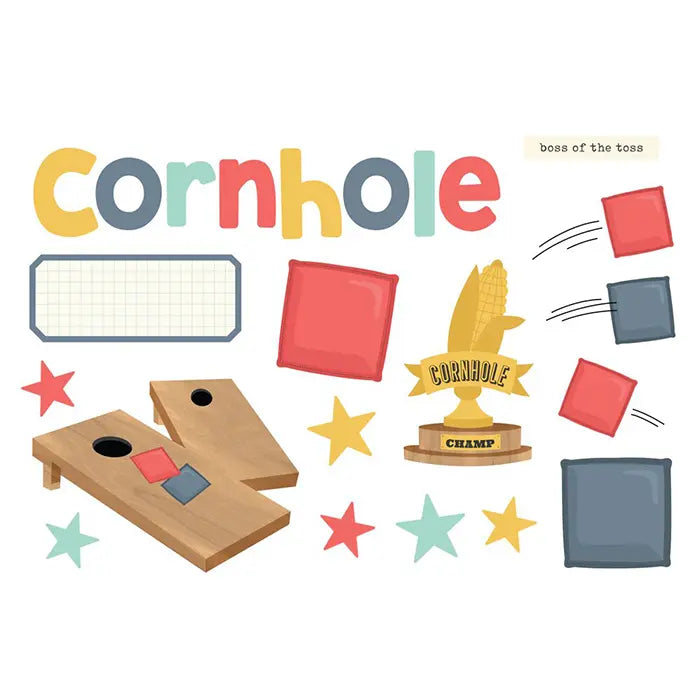 View 2 of Cornhole Simple Page Pieces - Simple Stories