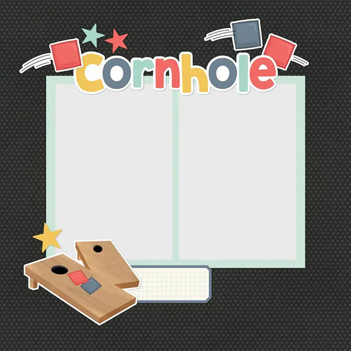View 3 of Cornhole Simple Page Pieces - Simple Stories