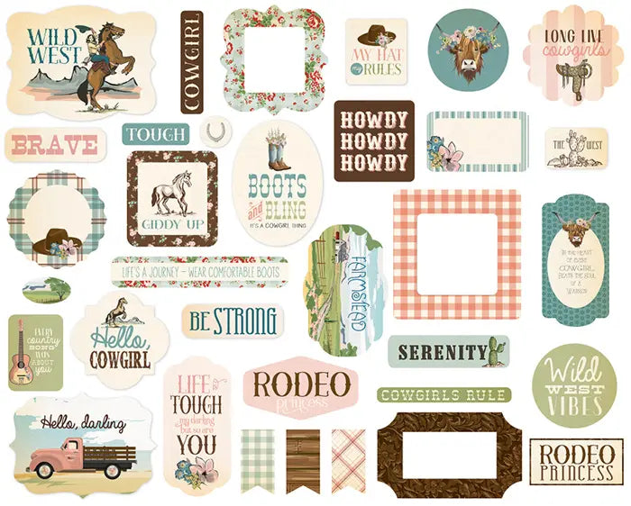 View 2 of Cowgirl Ephemera - Carta Bella