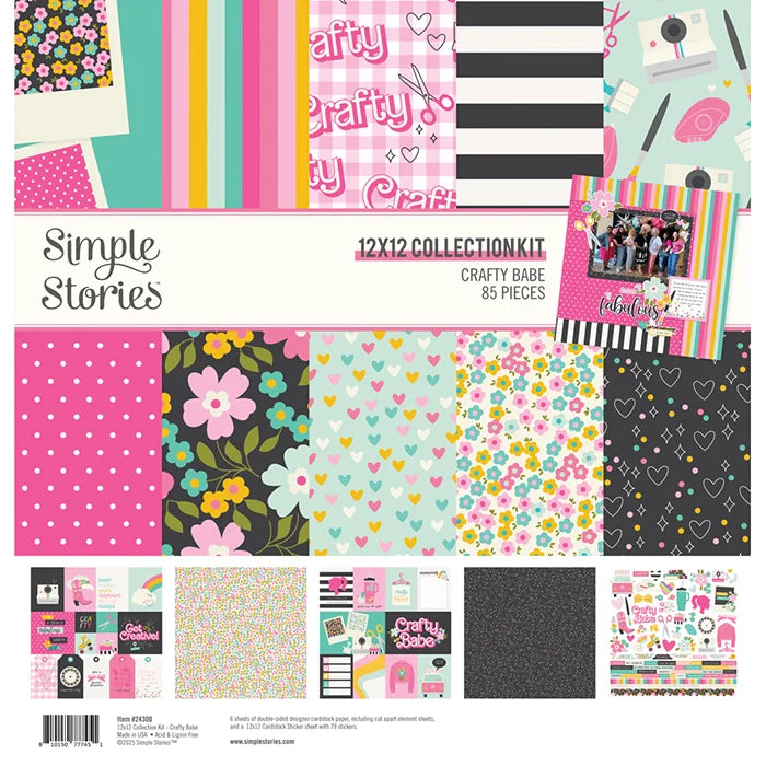 Crafty Babe 12" x 12" Collection Kit - Simple Stories