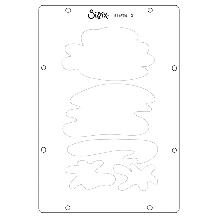 Create Clear Stamps Set w/ Layering Stencils - Studio by Cat Kerr - Sizzix
