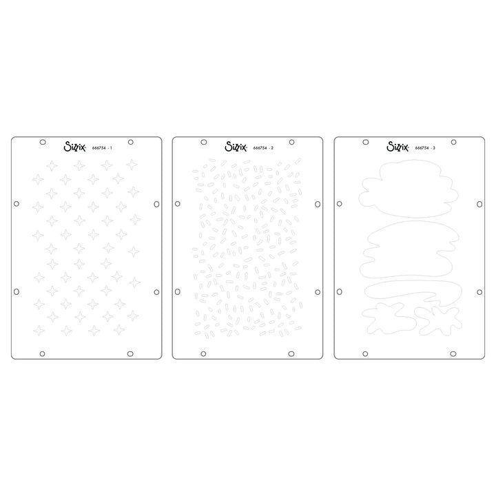 Create Clear Stamps Set w/ Layering Stencils - Studio by Cat Kerr - Sizzix