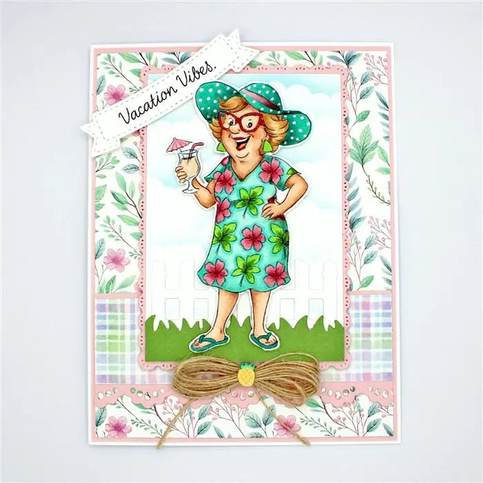 Cruisin' Carol Clear Stamp and Die Set - Ai People - Art Impressions