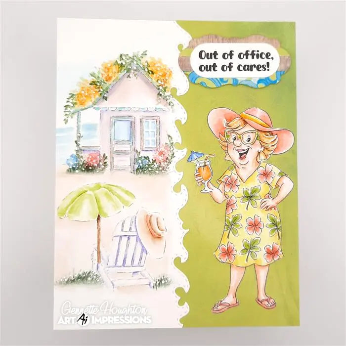 Cruisin' Carol Clear Stamp and Die Set - Ai People - Art Impressions