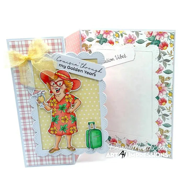 Cruisin' Carol Clear Stamp and Die Set - Ai People - Art Impressions