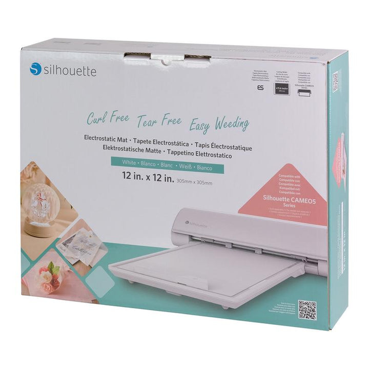 View 3 of Electrostatic Mat - 12" x 12" (White) - Silhouette