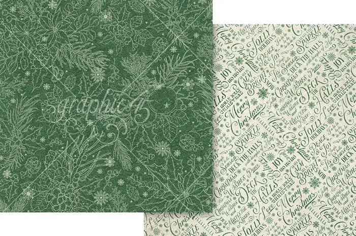 Deck the Halls Scrapbook Collection Kit,  12" x 12" - Graphic 45