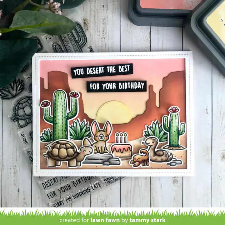 View 4 of Desert Canyon Backdrop Lawn Cuts Dies - Lawn Fawn