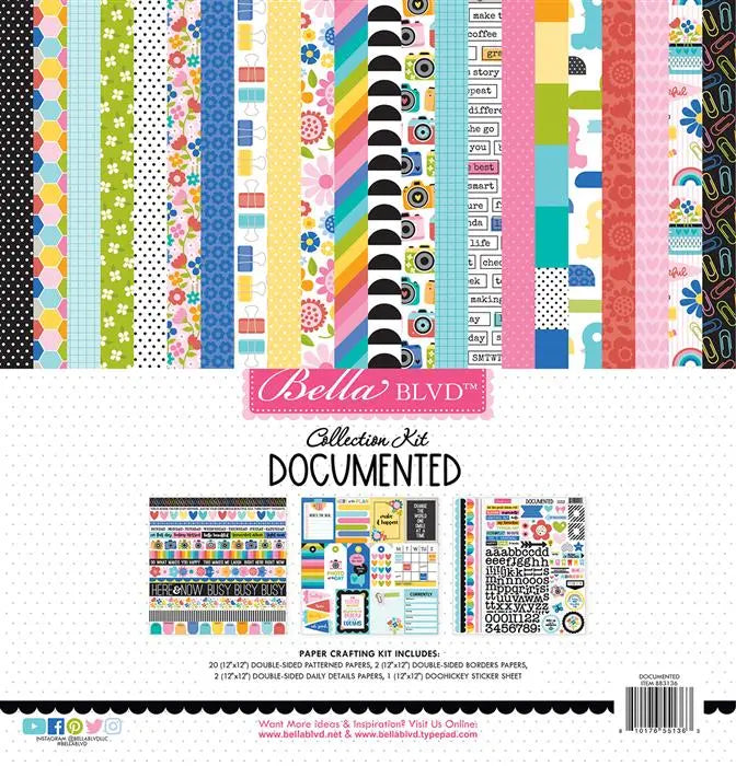 Documented Scrapbook Collection Kit, 12" x 12" - Bella Blvd