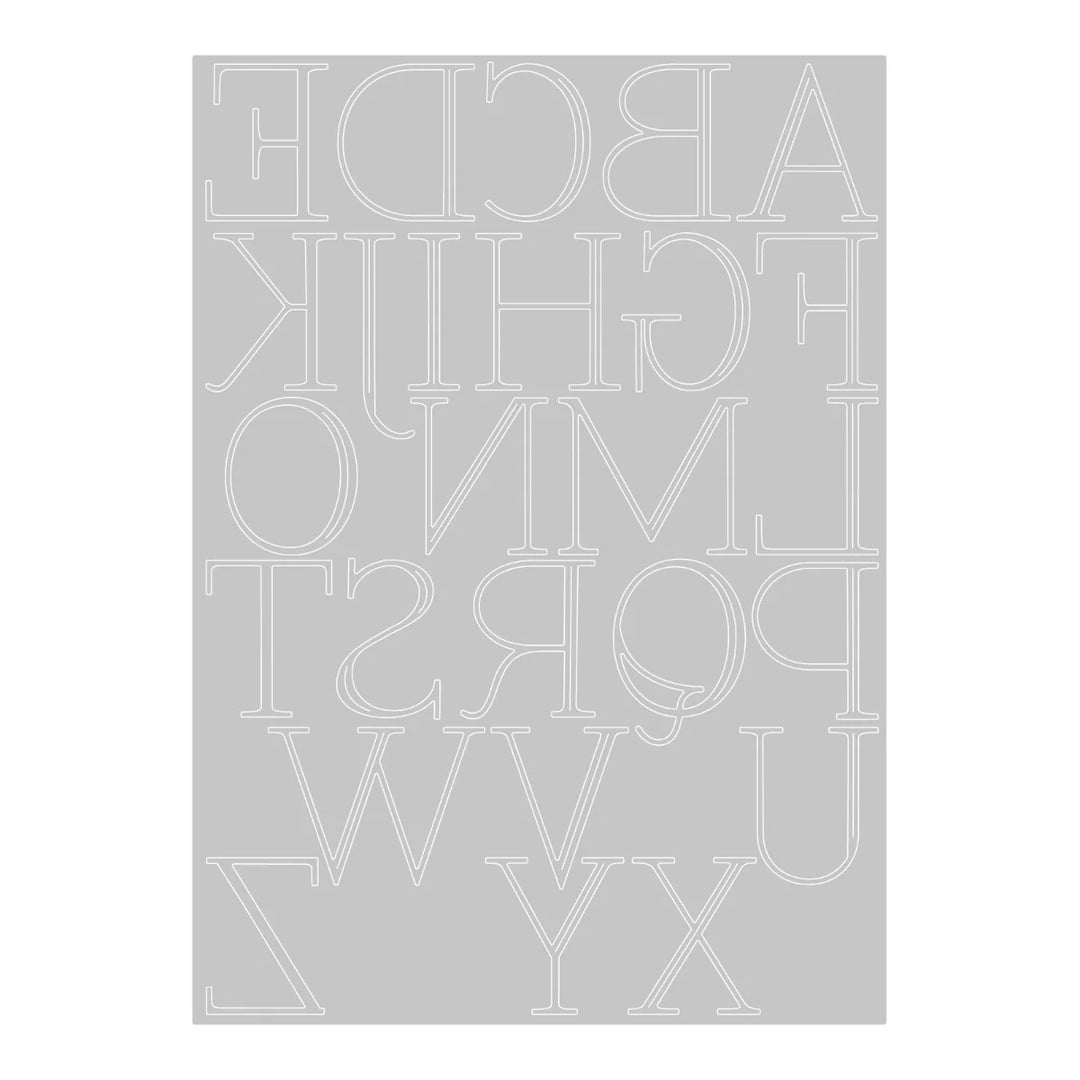Elegant Capitals Thinlits Die - Jennifer Ogborn - Sizzix