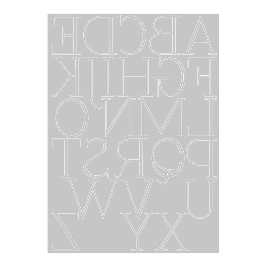 Elegant Capitals Thinlits Die - Jennifer Ogborn - Sizzix
