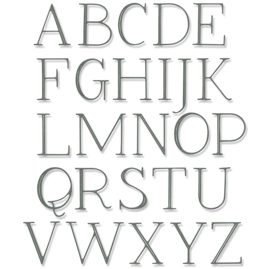 Elegant Capitals Thinlits Die - Jennifer Ogborn - Sizzix