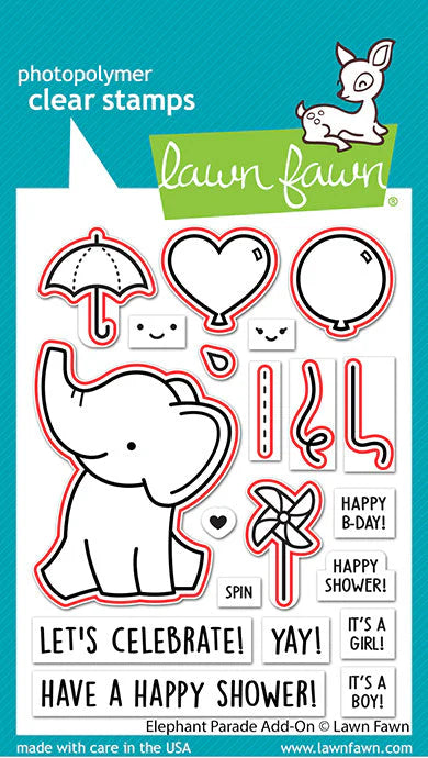 Elephant Parade Add-On-Lawn Cuts - Dies-Lawn Fawn