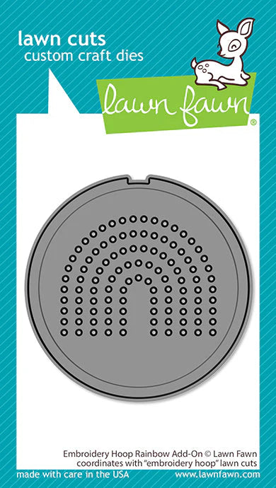 Embroidery Hoop Rainbow Add-On Die-Lawn Fawn