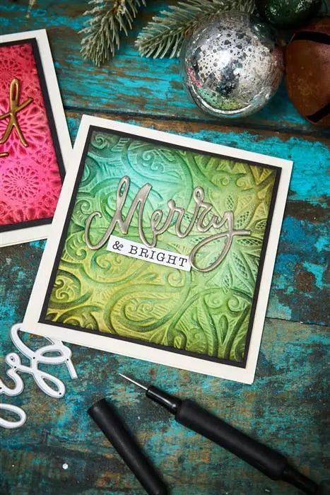 Engraved 3-D Texture Fades Embossing Folder, Large/A5 - Back from the Vault - Tim Holtz - Sizzix