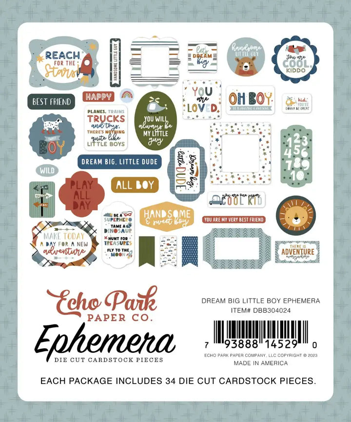 Ephemera - Dream Big Little Boy - Echo Park
