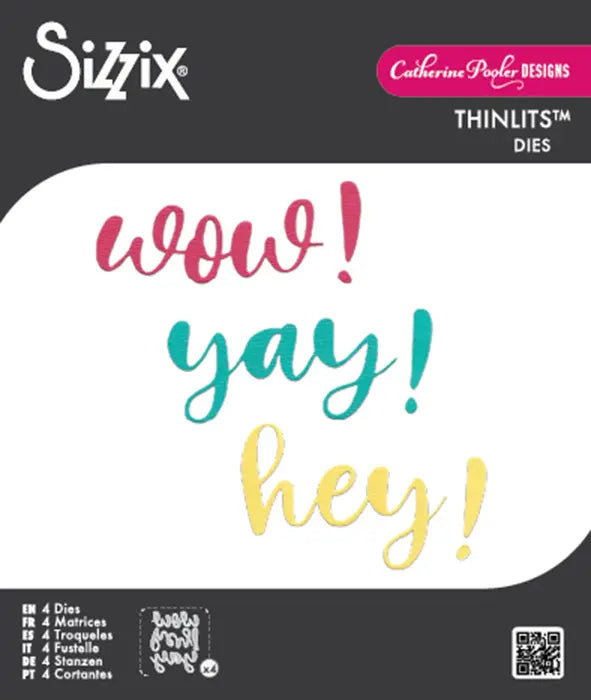 Exclamation Word Dies Thinlits Die Set - Catherine Pooler - Sizzix