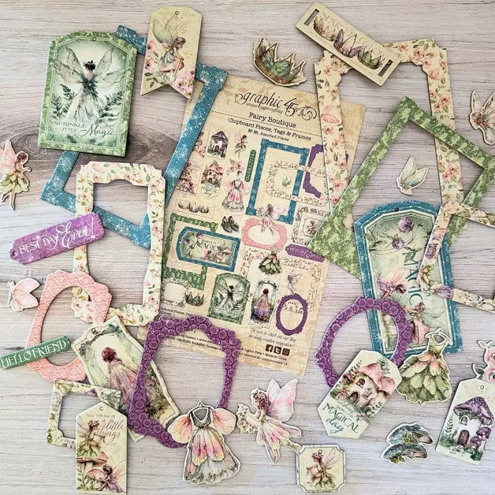 Fairy Boutique Chipboard Pieces Tags & Frames - Graphic 45