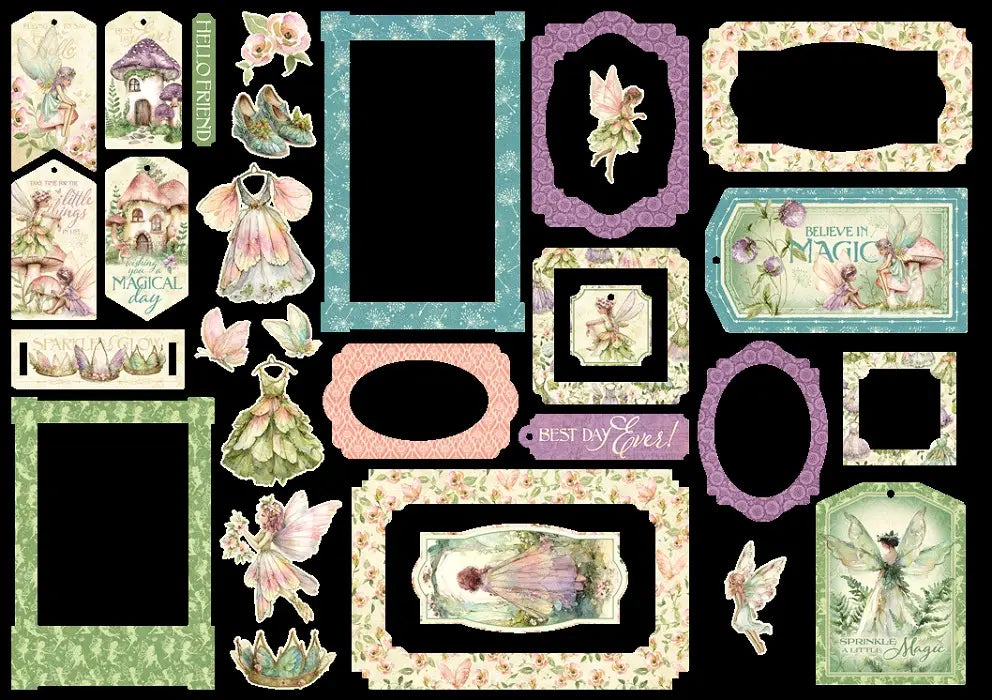 Fairy Boutique Chipboard Pieces Tags & Frames - Graphic 45