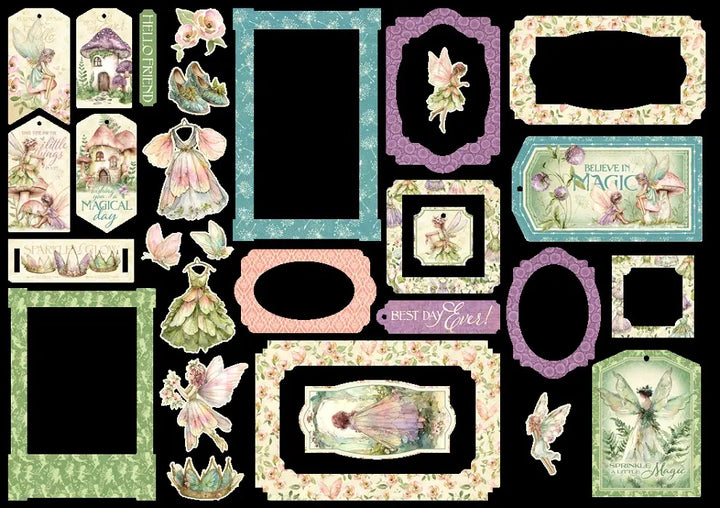 Fairy Boutique Chipboard Pieces Tags & Frames - Graphic 45