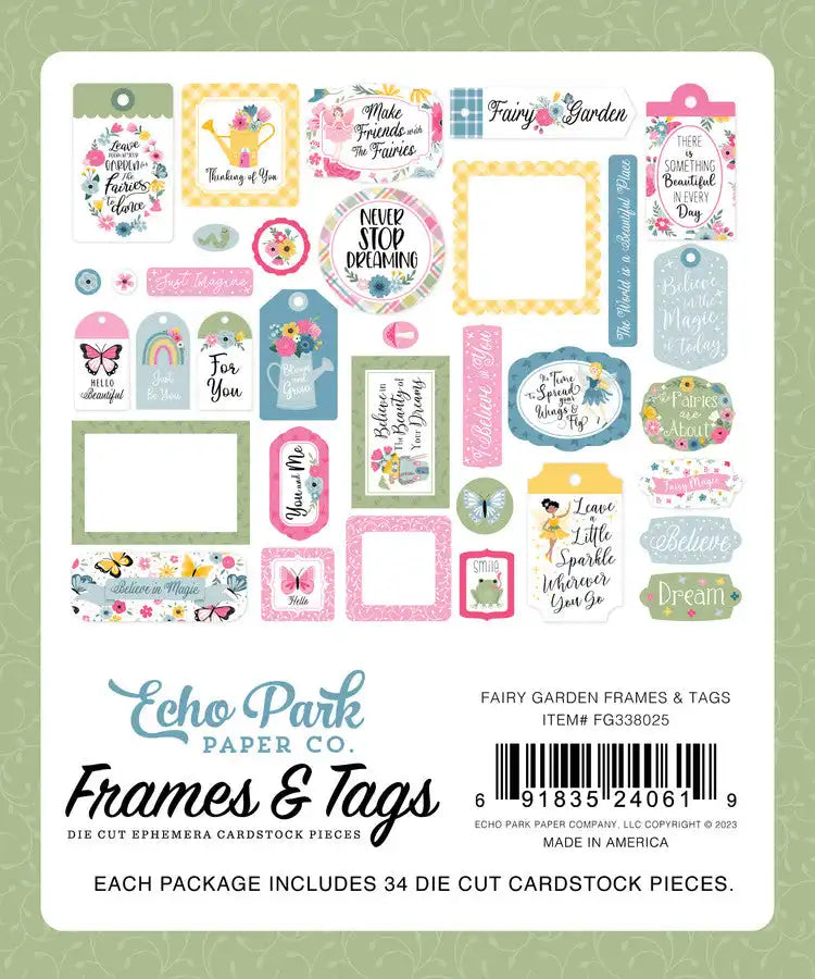 Fairy Garden Frames & Tags - Echo Park