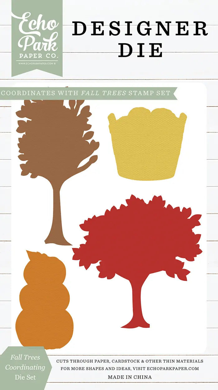 Fall Trees Coordinating Die Set - Designer Series - Echo Park