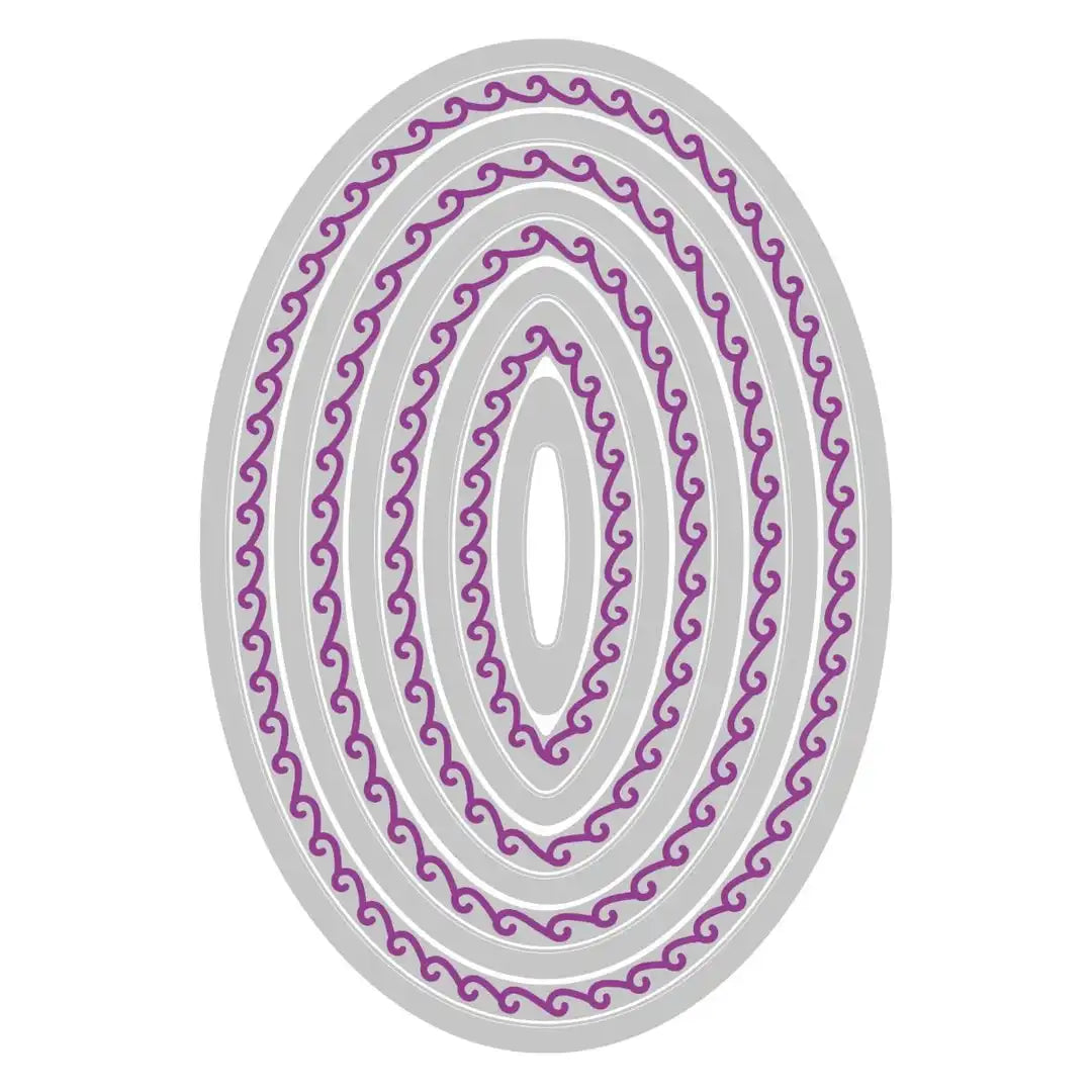 View 5 of Fanciful Clare Classic Ovals Framelits Die Set by Stacey Park - Sizzix