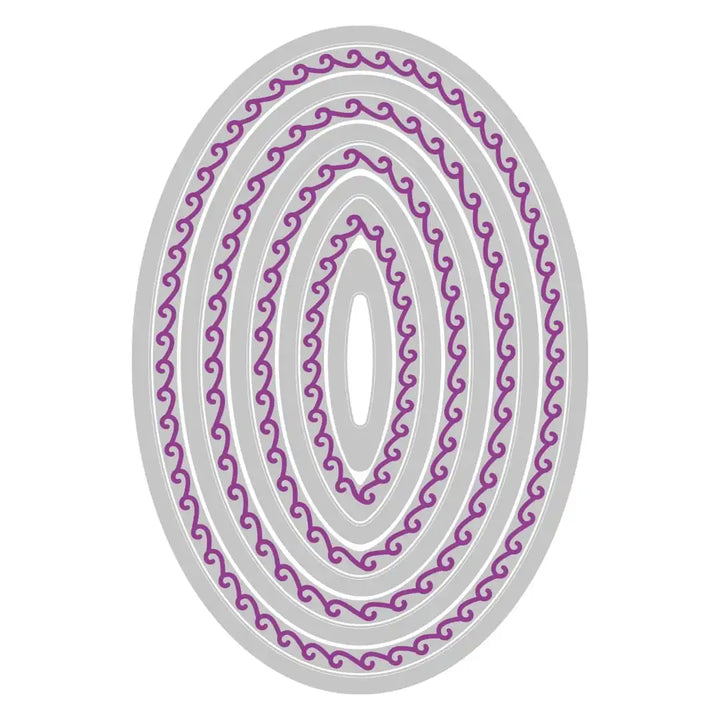 View 5 of Fanciful Clare Classic Ovals Framelits Die Set by Stacey Park - Sizzix
