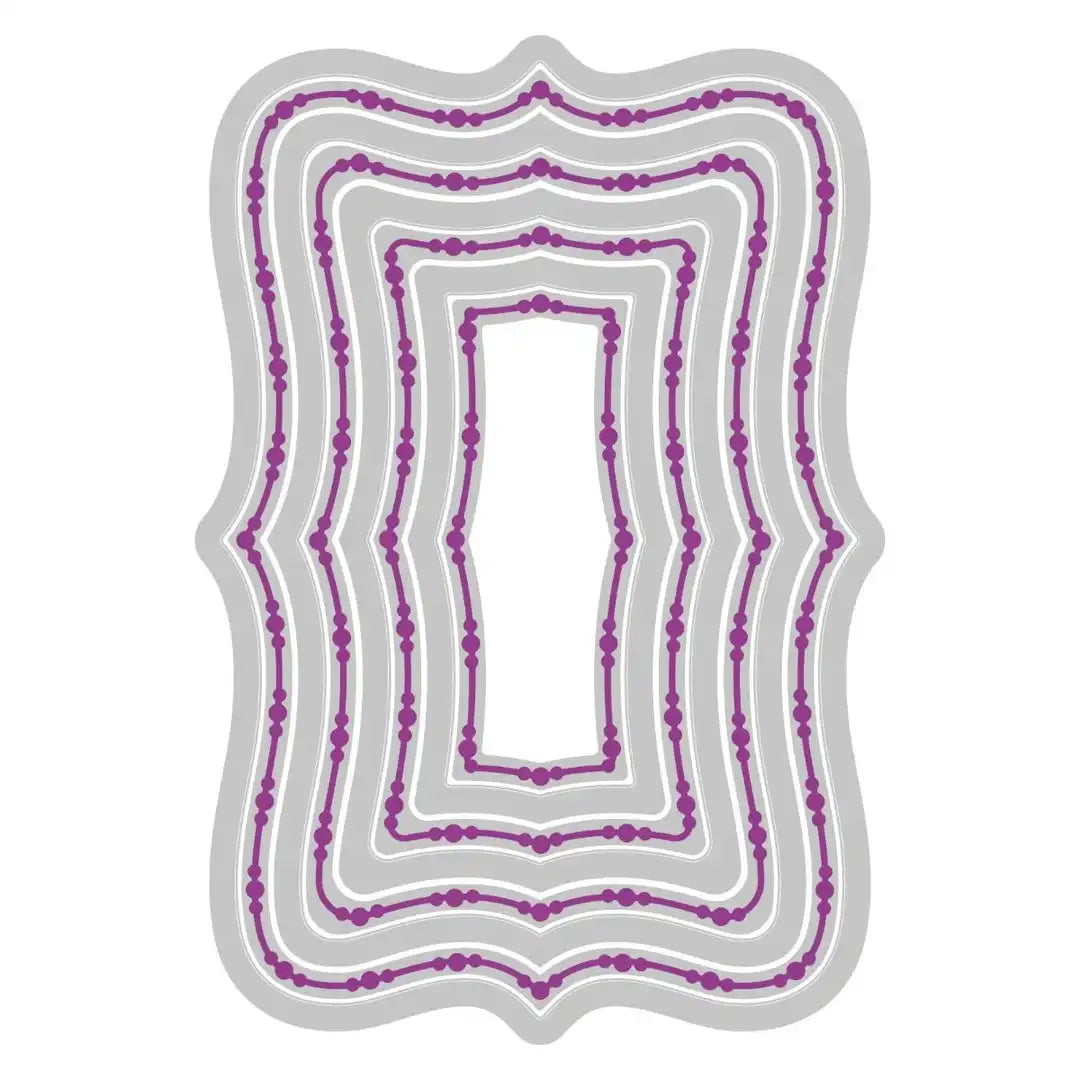 View 5 of Fanciful Doris Dotted Top Note Framelits Die Set by Stacey Park - Sizzix