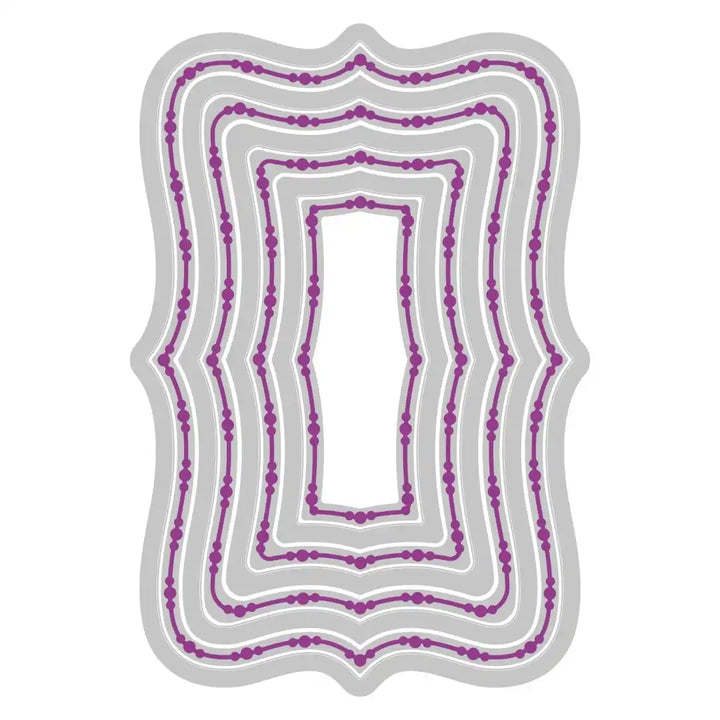 View 5 of Fanciful Doris Dotted Top Note Framelits Die Set by Stacey Park - Sizzix