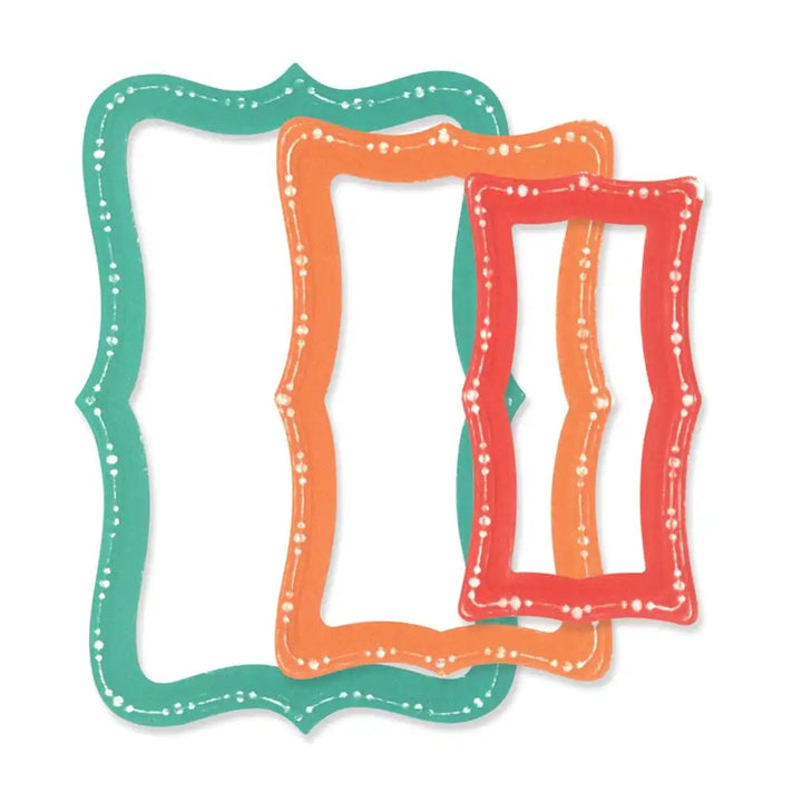 View 2 of Fanciful Doris Dotted Top Note Framelits Die Set by Stacey Park - Sizzix