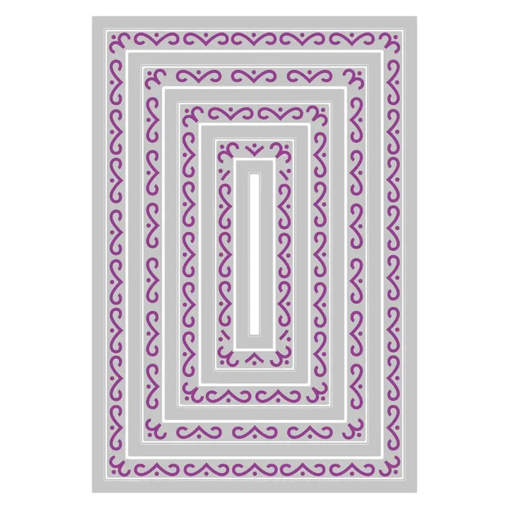 View 5 of Fanciful Renee Deco Rectangles Framelits Die Set by Stacey Park - Sizzix