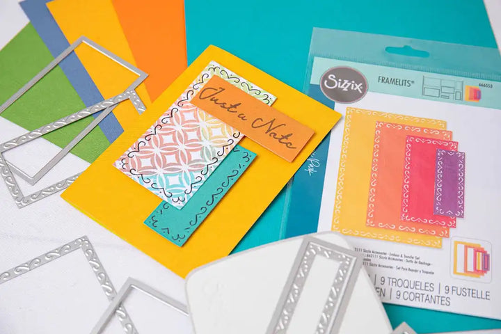 View 3 of Fanciful Renee Deco Rectangles Framelits Die Set by Stacey Park - Sizzix