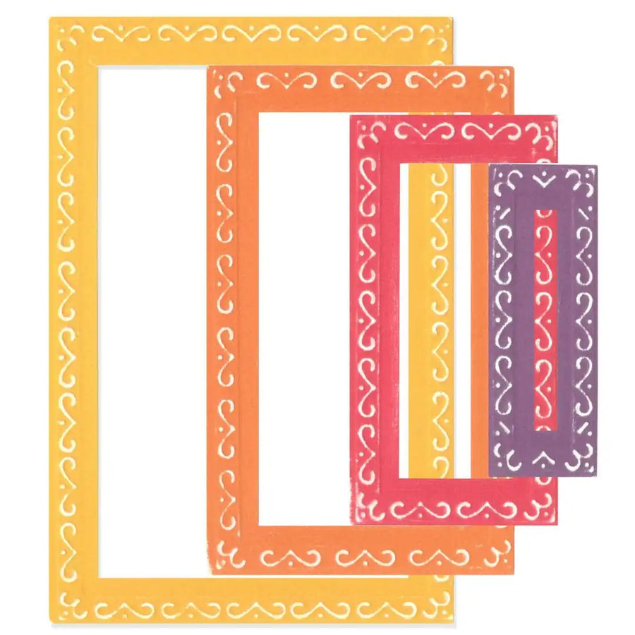Fanciful Renee Deco Rectangles Framelits Die Set by Stacey Park - Sizzix