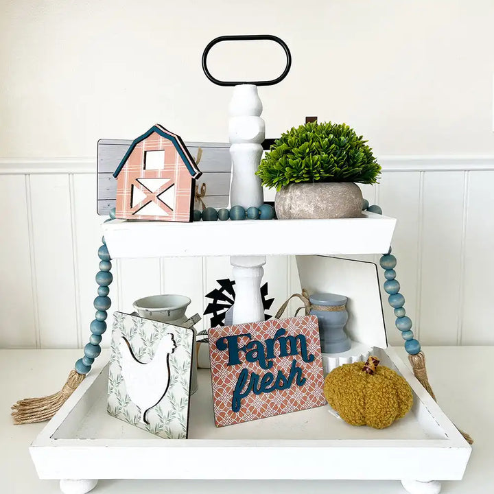 Farm Fresh Set - Tiered Tray Collection - Foundations Decor