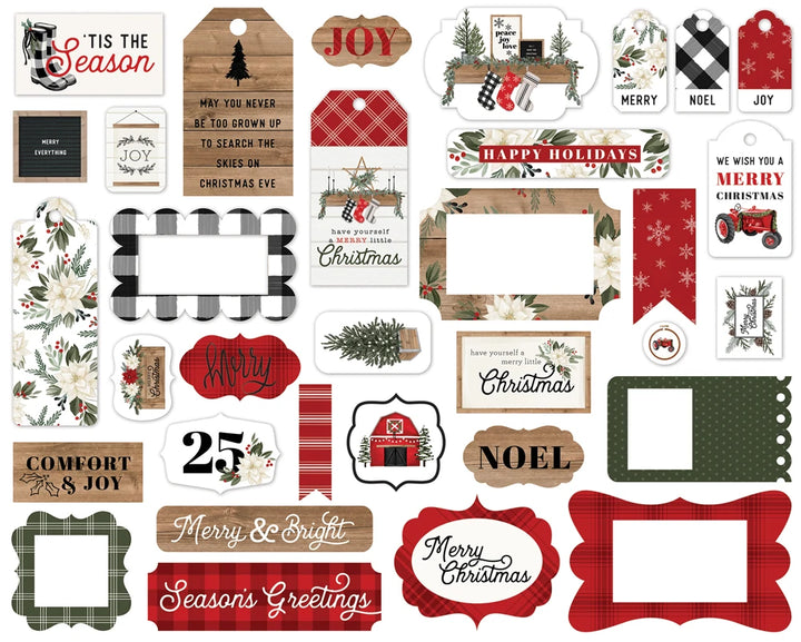 Farmhouse Christmas Frames & Tags - Carta Bella