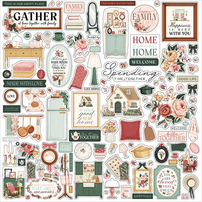 Feels Like Home Scrapbook Collection Kit, 12" x 12" - Carta Bella