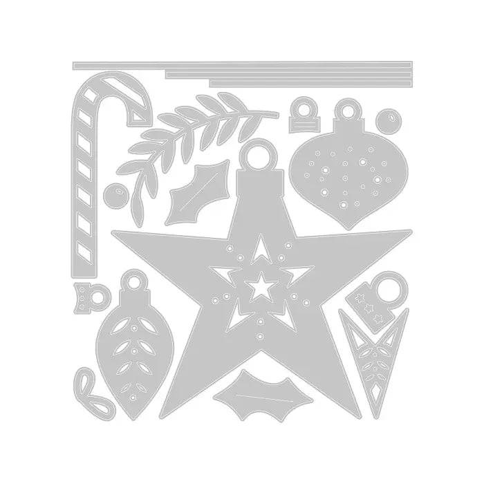 Festive Decorations Thinlits Die Set - Olivia Rose - Sizzix