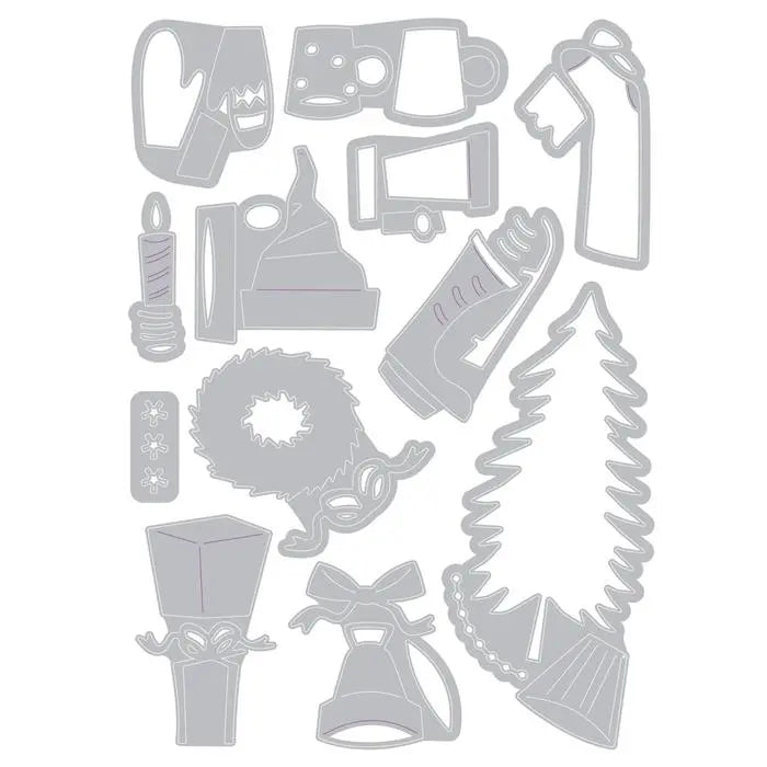 Festive Things Thinlits Die Set Die Set 12PK - Back from the Vault - Tim Holtz - Sizzix