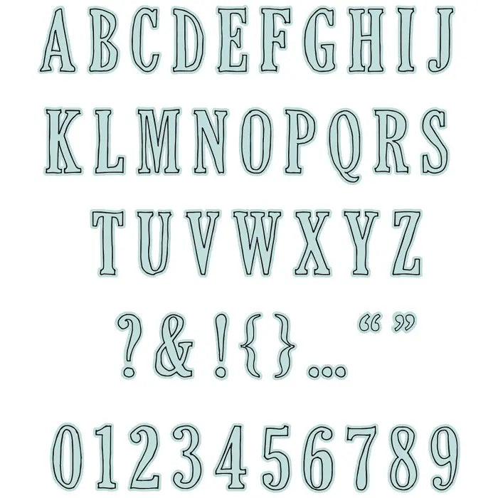 Fine Line Alpha 02 Framelits Die Set - 49 and Market - Sizzix