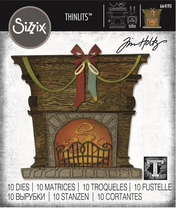 Fireside Thinlits Die Set Die Set 10PK - Back from the Vault - Tim Holtz - Sizzix